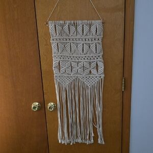Cream Macramé Wall Hanging